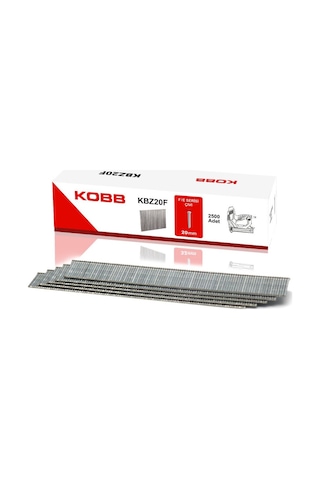 Kobb KBZ20F 20 MM 2500 Adet F/E/J/8 Serisi Ağır Hizmet Tipi Kesik Başlı Çivi