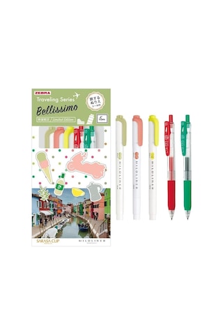 Sarasa Clip Mildliner Traveling Serisi Zeytin Jel Mürekkepli Kalem 0.5 Mm Src-se-tr-5cı Çok Renkli