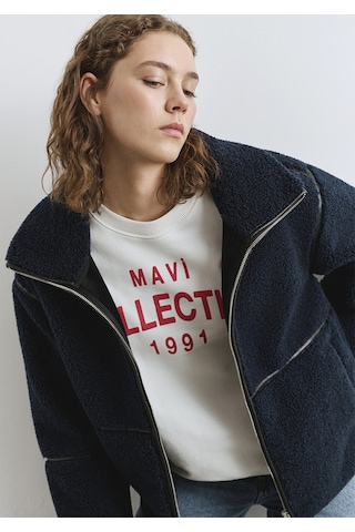 Mavi - Lacivert Sherpa Ceket 1110719-90372 Lacivert