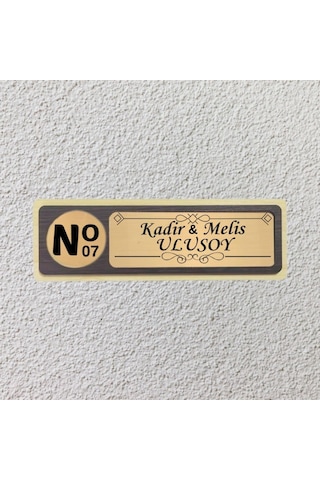 Kişiye Özel Mdf Kapı İsimliği