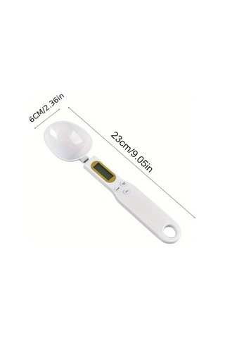 Trendooze Gaojunshop01 Beyaz Dijital Mutfak Terazisi, 0-500g, Lcd, Tare Fonksiyonlu, Mutfak İçin Beyaz