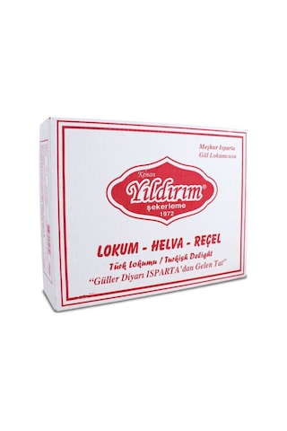 Yıldırım Şekerleme Gül Yapraklı Çifte Kavrulmuş Gül Lokumu 4 KG
