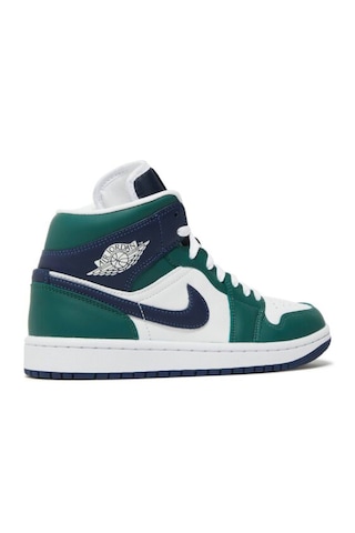 Nike Air Jordan 1 Mid Se Dseahawks W Siyah - Yeşil