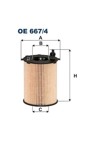 Fıltron Ekolojik Yağ Fıltresi Opel Combo-peugeot 2008-3008-208-308-5008 1.6blue Hdi-cıtroen C3-c4 Picasso