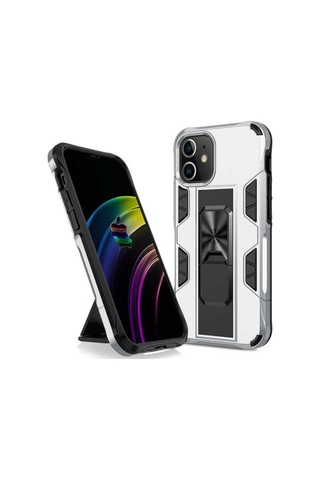 Apple Uyumlu iPhone 12 Pro Max Kılıf Zore Volve Kapak Gri