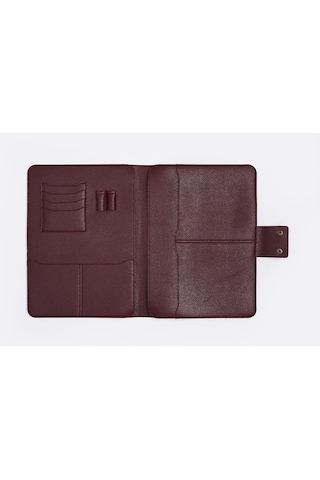 Necati Çanta Apple Uyumlu MacBook Air Pro 13-14 Inç Organizer Evrak & Laptop & Tablet Çantası - Bordo Bordo