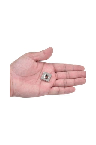 Dünya Magnet 5 Adet, Havşa Delikli, Neodyum Mıknatıs, 20x20x5 Mm, D:10/5 Mm, Köşeli, Güçlü Magnet, N35 Kalite
