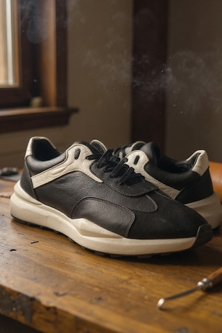 Ürün İsmi: Enoch Erkek Sneaker - İkonik Yan Panel Tasarımlı Hafif Tabanlı Şehir Ayakkabısı Ve Konfor Odaklı Bağcıklı Yürüyüş Ayakkabısı Siyah