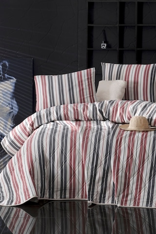 Enlora Home İpliği Boyalı Çok Amaçlı Örtü Tek Kişilik Monako Bordo