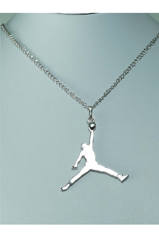 Jordan Logo Kolye Gümüş