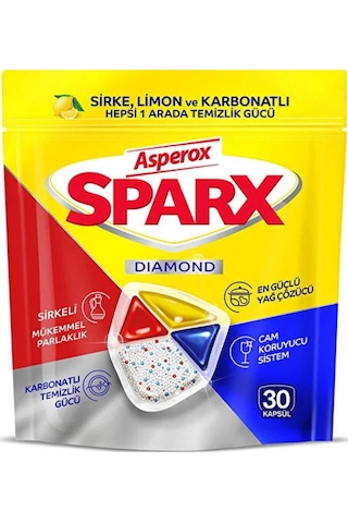 Asperox Sparx Hepsi Bir Arada Bulaşık Makinesi Tableti 30 Adet