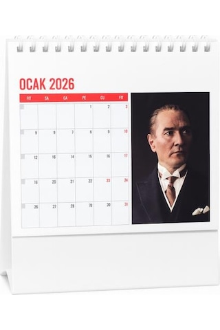 Keskin 600129-99 2026 Mtk-820 Karton Üçgenmasa Takvim Atatürk