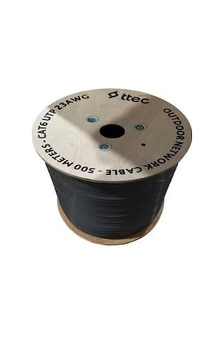 Ttec Kbl-cat6-23cca-out500s Dış Mekan Siyah 500 Metre Kablo