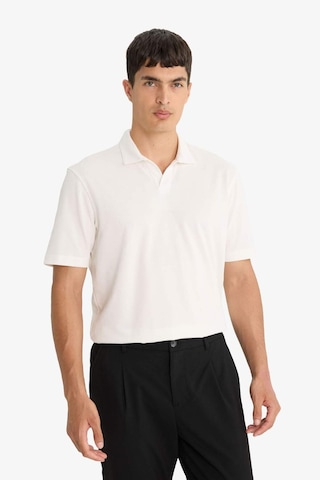 Defacto Regular Fit Polo Yaka Kısa Kollu Tişört F8477ax25auwt32 Beyaz