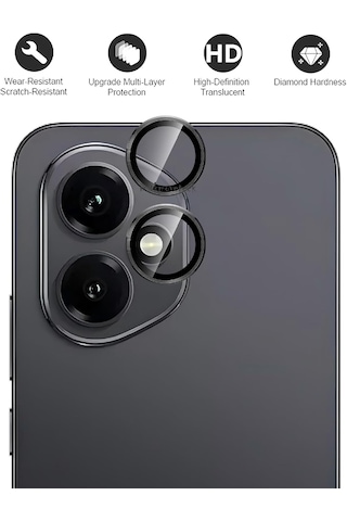 Honor 400 Kamera Lens Koruyucu Temperli Cam Uygulama Aparatlı