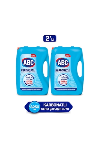 ABC Karbonatlı Ultra Çamaşır Suyu 2 x 3250 ML