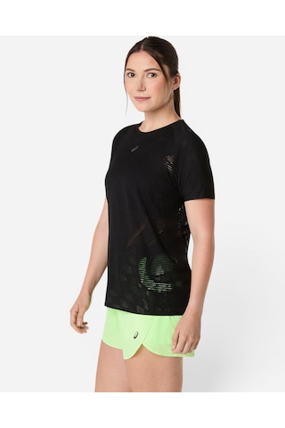 Asics Metarun Ss Top Kadın Siyah Kısa Kollu Tshirt 2012d418-001