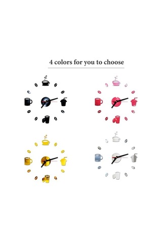 Dancemonkey Modern Dıy Saat - Sessiz, 40cm Akrilik, Gümüş Dekoratif Gümüş