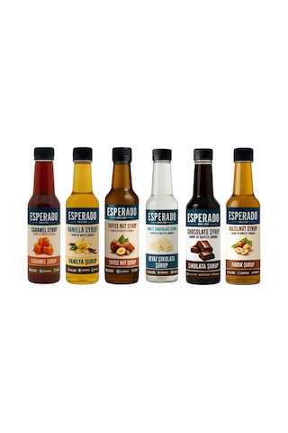 Şekersiz Sugar Free 6 Lı Ekonomik Kahve Şurubu Seti 250 Ml X 6 Adet Diğer
