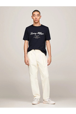 Tommy Jeans Tommy Hilfiger Sıfır Yaka Erkek T-shirt SIYAH