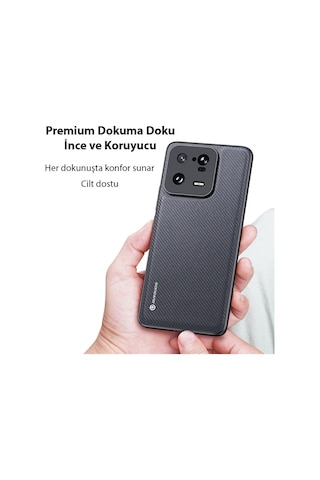 Dux Ducis Xiaomi 13 Pro Fino Serisi Premium Dokuma Silikon Kılıf