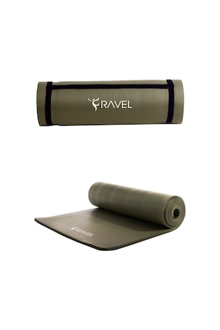 Ravel Konfor Zemin 15 Mm Taşıma Askılı Pilates Minderi Yoga Matı Haki