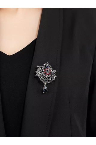 Beautiful Detail Broş Orijinal Vintage 186934794 Pembe