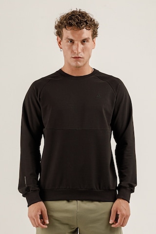 Airlife Saturn Ur7 Pro I Sıfır Yaka Erkek Sweatshirt Siyah