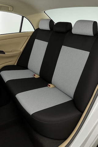 Nissan Navara Pickup 2018 Aracınıza Uyum Sağlayan Tam Takım Oto Koltuk Kılıfı - Batman Serisi Gri