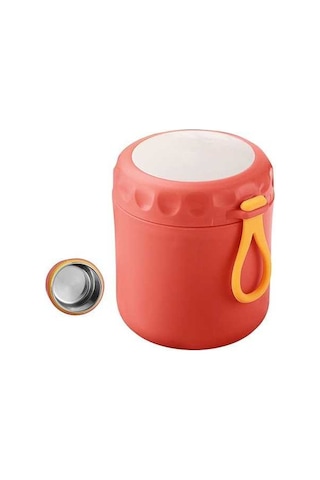 Dancemonkey Paslanmaz Çelik Termos Çorba Kasesi - Isıtılabilir, Taşınabilir Öğle Yemeği Kabı Pembe Pembe