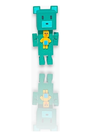 Super Adventure Bears - Ayı , Baaren Ve Şika Kaliteli Loy3d 9 Cm Yeşil