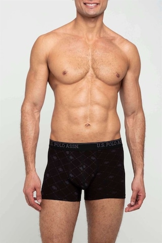 U.S. Polo Assn. Erkek Antrasit Melanj - Baskılı 2 Li Boxer 80347