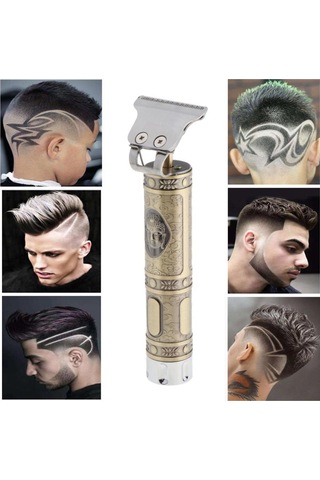 Suntek Profesyonel Usb Şarj Edilebilir Saç Kesme Makinesi Altın