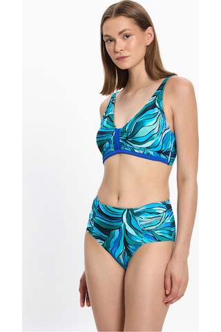 Toosalty Kadın Çok Renkli Desenli Toparlayıcı Yüksek Bel Bikini Takımı 25sw005st Çok Renkli