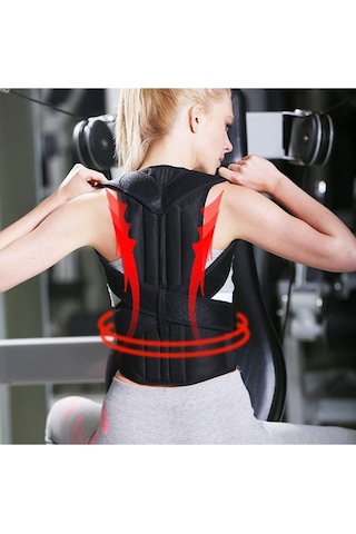 Bgvibe Balenli Dik Duruş Korsesi Bel Sırt Kamburluk Önleyici Korse Dik