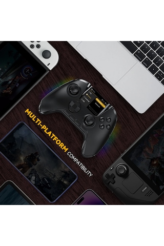 Manba One Kablosuz Gamepad Siyah 2 Ekran, Manyetik Stand, Pc/switch/android/Apple ios Uyumlu  Desteği