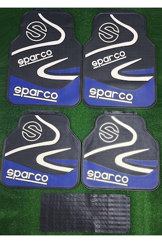 Üniversal Sparco Mavi Latex Kauçuk-5 Parça-paspas-kaydırmaz Taban-1.sınıf İthal Ürün