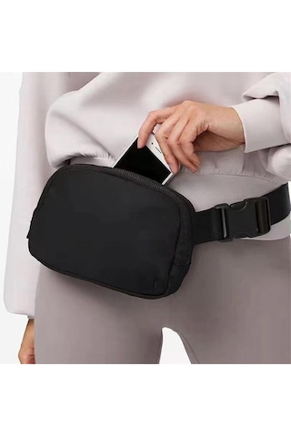 Bel Çantası Her Yere Uygun Cepler Lüks Çantalar Spor Cepleri Açık Hava Göğüs Çantaları 1l Kapasiteli Cepler Schwarz Siyah