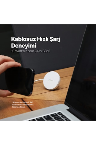 Ttec AirCharger M + MagSafe Uyumlu Kablosuz Hızlı Şarj Aleti