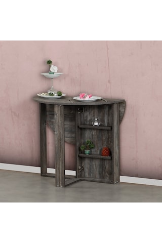 Pasifichome Middle Açılır Kapanır Mutfak Masası Çam / Yuvarlak Yemek Masası