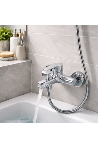 Newarc 971511 Domino Banyo Bataryası 971511 Krom