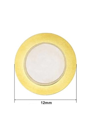 12mm Piezo Disk Ses Üretici Oyuncak Alarm Acil Tehlike Uyarı Kapı Zil Oyun Ton Şarkı Kısa Devre Buto