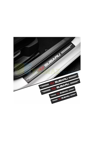 Subaru Arma Karbon Kapı Eşiği Koruma Araba Oto Sticker 4 Parça