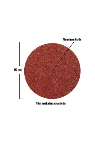 100 Adet Cırt Zımpara Spiral Avuç Taşlama 115 Mm Karma Paket