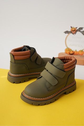 Daxtors Garantili D0cot33 Günlük Ortopedik Çocuk Unisex Soğuk Geçirmez Bot Haki
