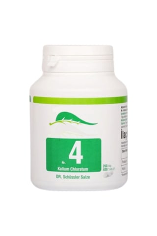 Schüssler Tuzları Actomins Nr 4 Kalium Chloratum 400 Tablet