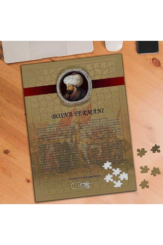 Bosna Fermanı Fatih Sultan Mehmed 240 Parça Puzzle Yapboz-74848 Bosna Fermanı Fatih Sultan Mehmed 240 Parça Puzzle Yapboz-74848
