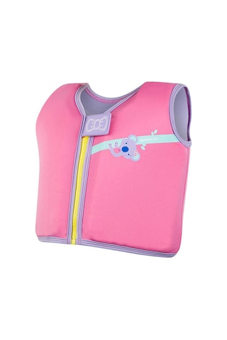 Speedo Koala Baskılı Batmaz Çocuk Yeleği Pembe Pembe
