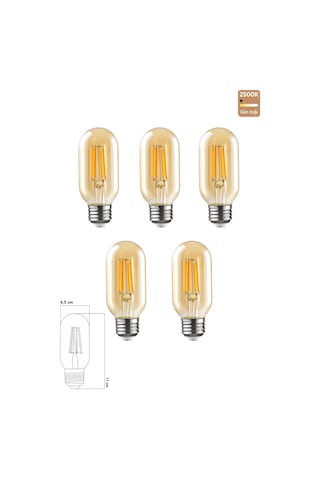 Rustik Led Ampul 6w 2500k E27 Gün Işığı Erd-45