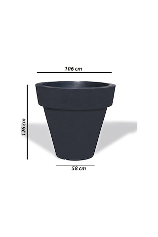 Peronline Serinova Premium Yuvarlak Saksı